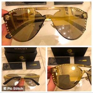🔥NEW CRYSTAL VERSACE MIRRORED SUNGLASSES 🔥